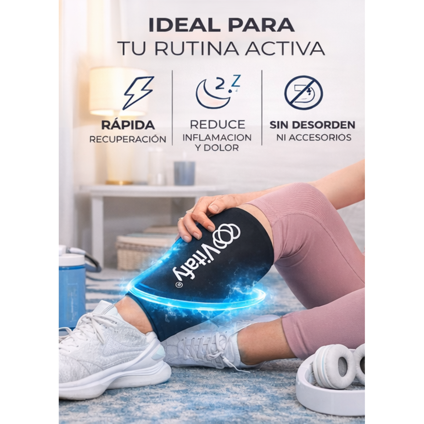Rodillera de Compresión Gel Frío/Calor 360°
