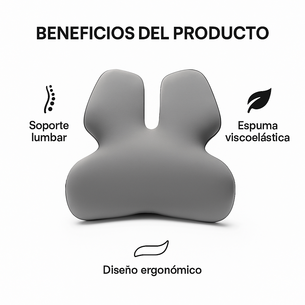 Cojín Lumbar de Espuma Viscoelástica