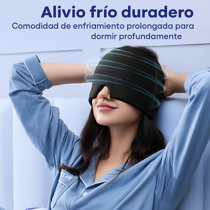 Gorro Terapéutico de Gel 360° - Alivio Instantáneo para Migraña y Dolor de Cabeza