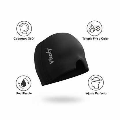 Gorro Terapéutico de Gel 360° - Alivio Instantáneo para Migraña y Dolor de Cabeza
