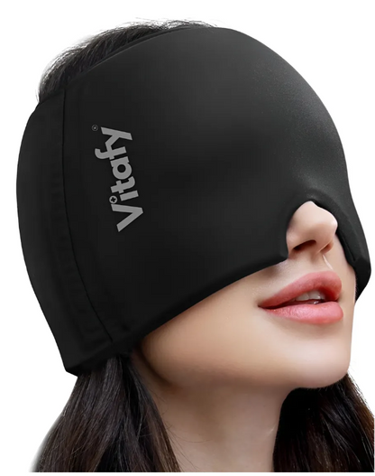 Gorro Terapéutico de Gel 360° - Alivio Instantáneo para Migraña y Dolor de Cabeza