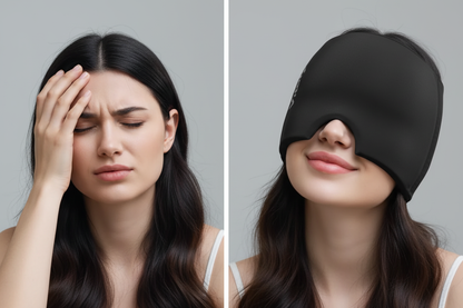 Gorro Terapéutico de Gel 360° - Alivio Instantáneo para Migraña y Dolor de Cabeza